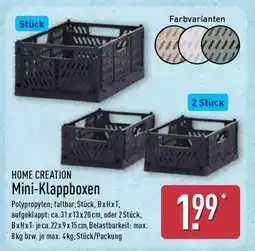 Aldi Nord Mini Klappboxen Angebot