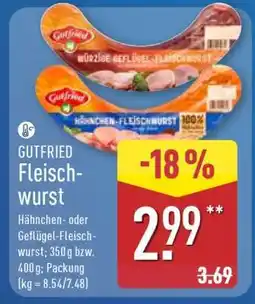 Aldi Nord GUTFREID Fleischwurst Angebot