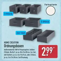 Aldi Nord HOME CREATION Ordnungsboxen Angebot