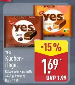 Aldi Nord YES Kuchenriegel Angebot
