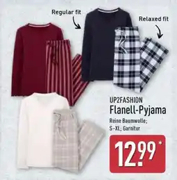 Aldi Nord UP2FASHION Flanell-Pyjama Angebot
