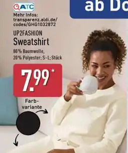 Aldi Nord UP2FASHION Sweatshirt Angebot