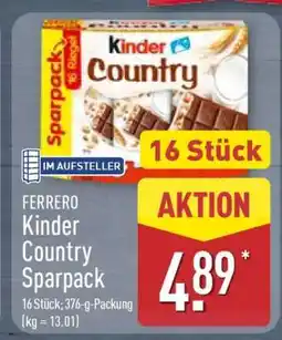 Aldi Nord FERRERO Kinder Country Sparpack Angebot