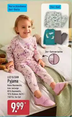 Aldi Nord LILY & DAN Pyjama Angebot