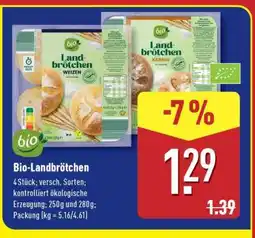 Aldi Nord Bio-Landbrötchen Angebot