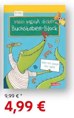 E-Center Carlsen mein mega dicker buchstaben-block Angebot