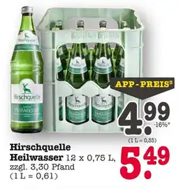 E-Center Hirschquelle heilwasser Angebot