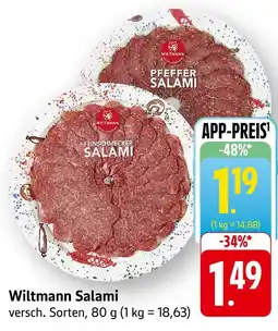 Edeka Wiltmann feinschmecker salami Angebot