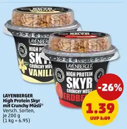 PENNY Layenberger high protein skyr mit crunchy müsli vanille Angebot