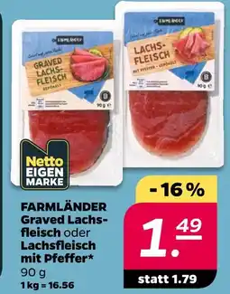 NETTO Farmländer graved lachsfleisch Angebot