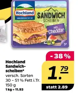 NETTO Hochland sandwichscheiben Angebot