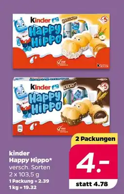 NETTO Kinder happy hippo Angebot