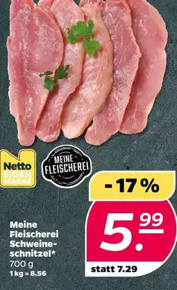 NETTO Meine fleischerei schweineschnitzel Angebot
