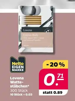 NETTO Lovena watte-stäbchen Angebot