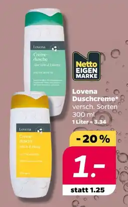 NETTO Lovena duschcreme Angebot