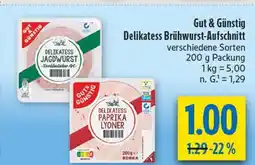 diska Gut & günstig delikatess jagdwurst Angebot