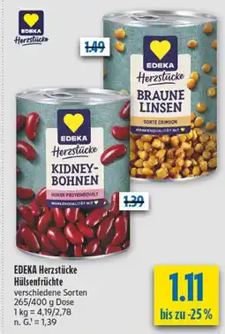 diska Edeka herzstücke kidney-bohnen Angebot