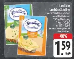 E-Center Landliebe landkäse scheiben Angebot