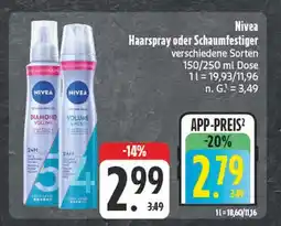E-Center Nivea diamond volume haarspray Angebot