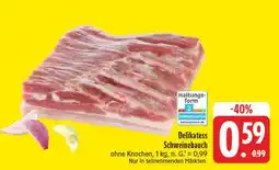 E-Center Delikatess schweinebauch Angebot
