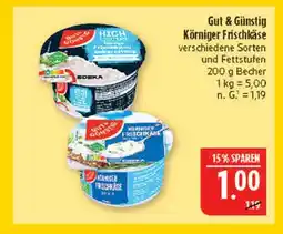 Marktkauf Gut & günstig körniger frischkäse Angebot