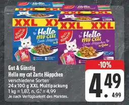 E-Center Gut & günstig hello my cat zarte häppchen Angebot