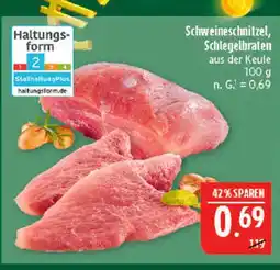 Marktkauf Schweineschnitzel, schlegelbraten Angebot