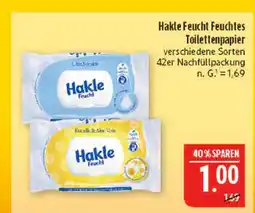 Marktkauf Hakle feucht feuchtes toilettenpapier Angebot