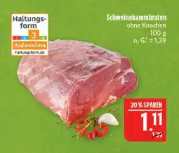 Marktkauf Schweinekammbraten ohne knochen Angebot