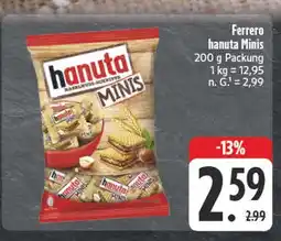 E-Center Ferrero hanuta minis Angebot