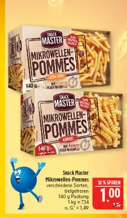 Marktkauf Snack master mikrowellen-pommes extra dünn Angebot