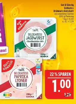 Marktkauf Gut & günstig delikatess jagdwurst Angebot