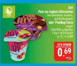 Marktkauf Zott pure joy joghurt-alternative auf kokosbasis Angebot