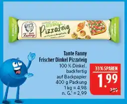 Marktkauf Tante fanny frischer dinkel pizzateig Angebot
