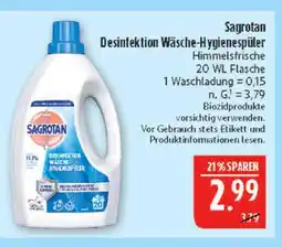 Marktkauf Sagrotan desinfektion wäsche-hygienespüler Angebot