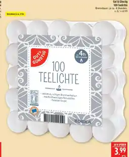 Marktkauf Gut & günstig 100 teelichte Angebot