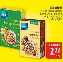 Marktkauf Kölln honig-nuss hafer-müsli Angebot