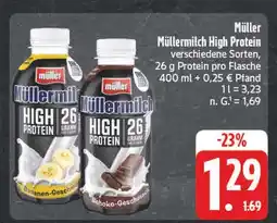 Edeka Müller müllermilch high protein bananen-geschmack Angebot