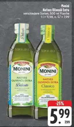 Edeka Monini natives olivenöl extra delicato Angebot
