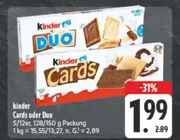 Edeka Kinder cards Angebot
