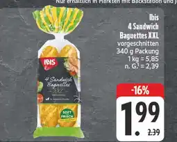 Edeka Ibis 4 sandwich baguettes xxl Angebot