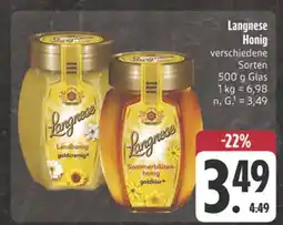 Edeka Langnese landhonig goldcremig Angebot