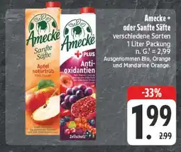 Edeka Amecke sanfte säfte apfel naturtrüb Angebot