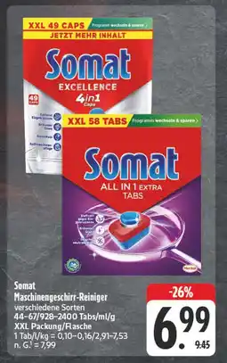 Edeka Somat excellence 4in1 caps xxl 49 caps Angebot