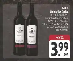 Edeka Gallo family cabernet sauvignon Angebot