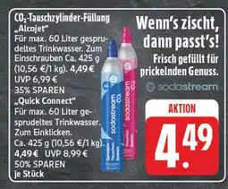 Edeka Sodastream co₂-tauschzylinder-füllung alcojet Angebot