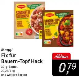 KONSUM Maggi Fix für Bauern-Topf Hack Angebot