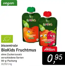 KONSUM biozentrale BioKids Fruchtmus Angebot