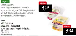 KONSUM Popp Meistersalat veganer Eifreisalat oder veganer Fleischfreisalat Angebot