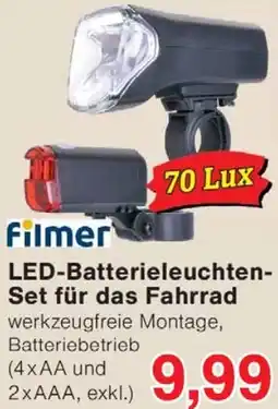 Wiglo Wunderland Filmer LED-Batterieleuchten Set für das Fahrrad Angebot
